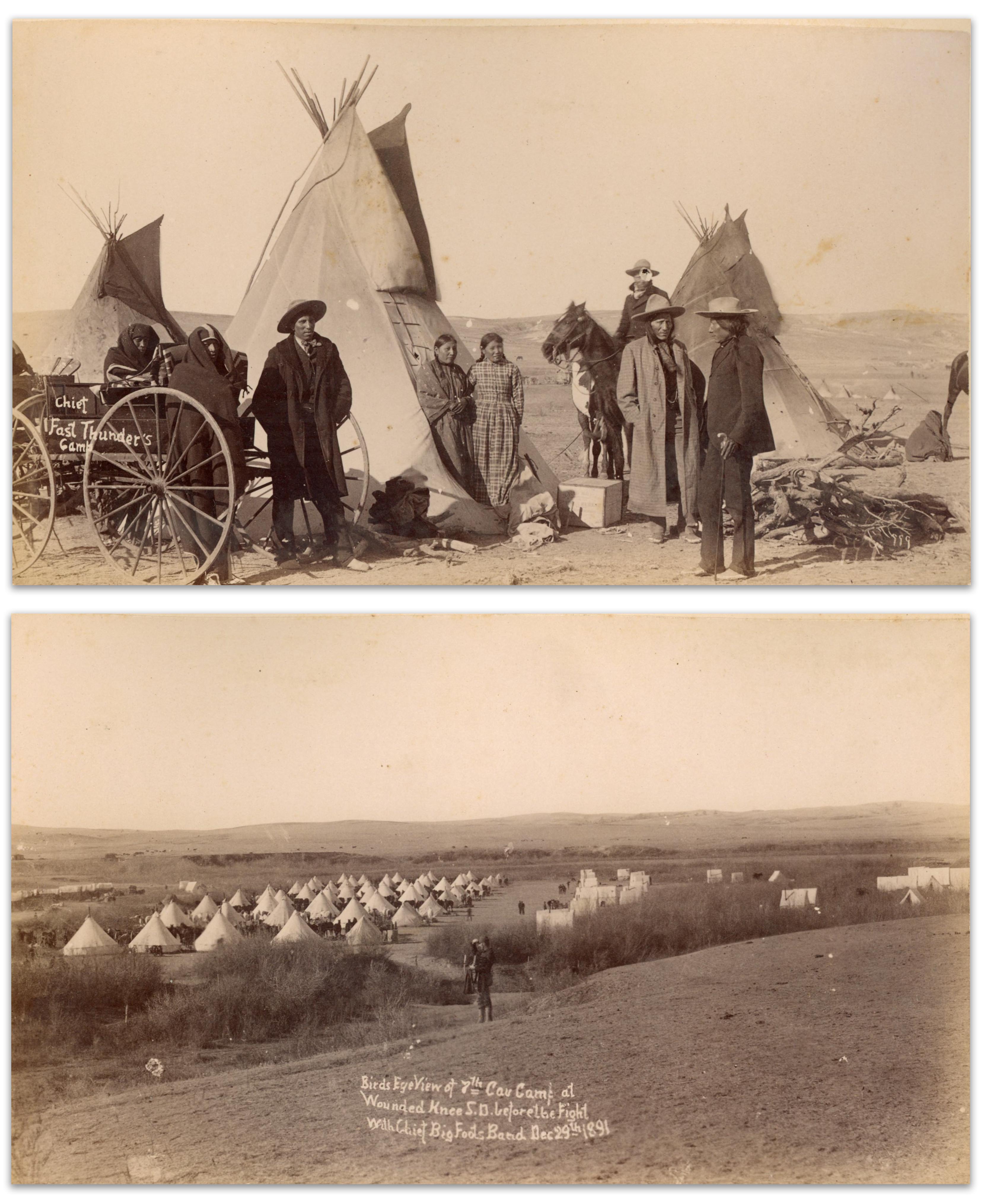 Lot Detail Two Original Photographs From 189091 of the Pine Ridge